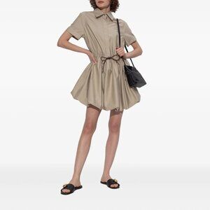 LOEWE drawstring-waist bubble dress